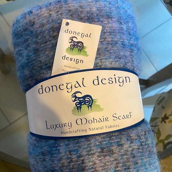 Donegal Design Accessories - Donegal Design Irish Mohair Wool Scarf New